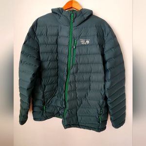Men's Mountain Hardwear Q Shield StretchDown Puffer Jacket Forest Green XXL